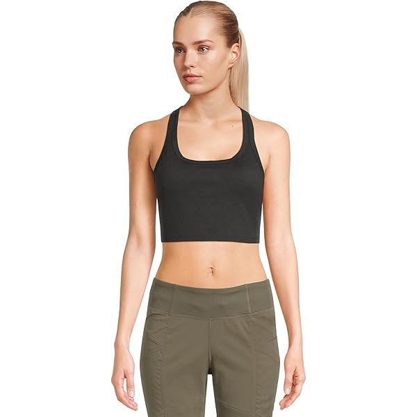 TomboyX V Neck Compression Bra Top for Women, Full Coverage Gender
